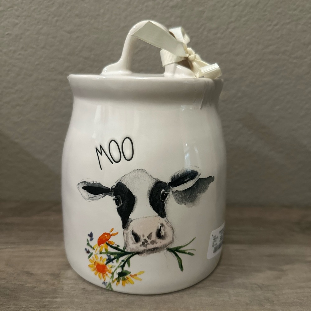 Rae Dunn MOO Baby Canister